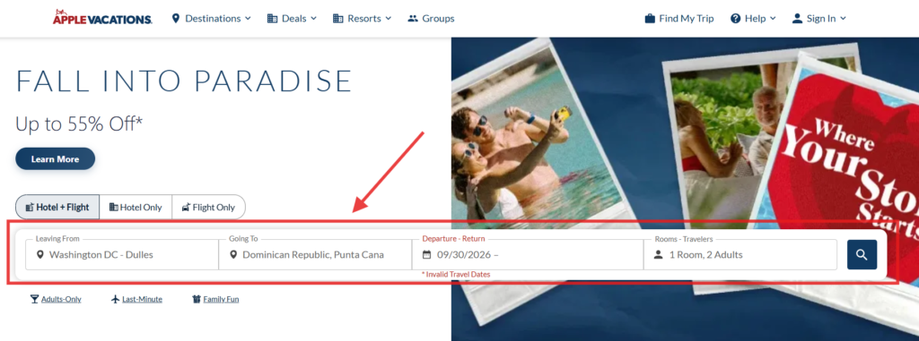 Enter your booking details